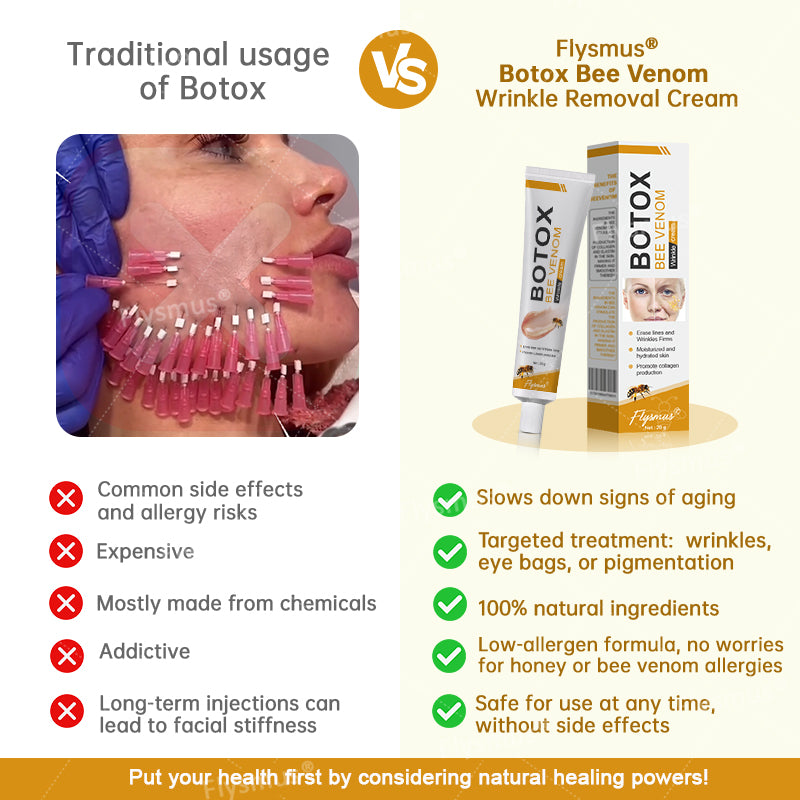 💐🐝MHRA Approved✨Flysmus® Botox Bee Venom Wrinkle Removal Cream-Last Day Promotion 70% OFF