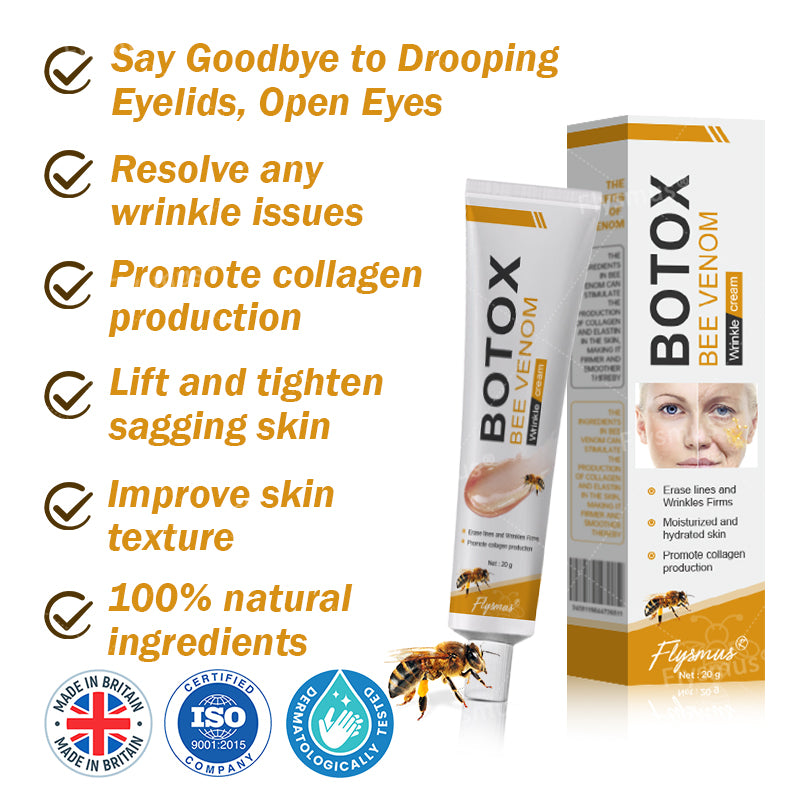 💐🐝MHRA Approved✨Flysmus® Botox Bee Venom Wrinkle Removal Cream-Last Day Promotion 70% OFF