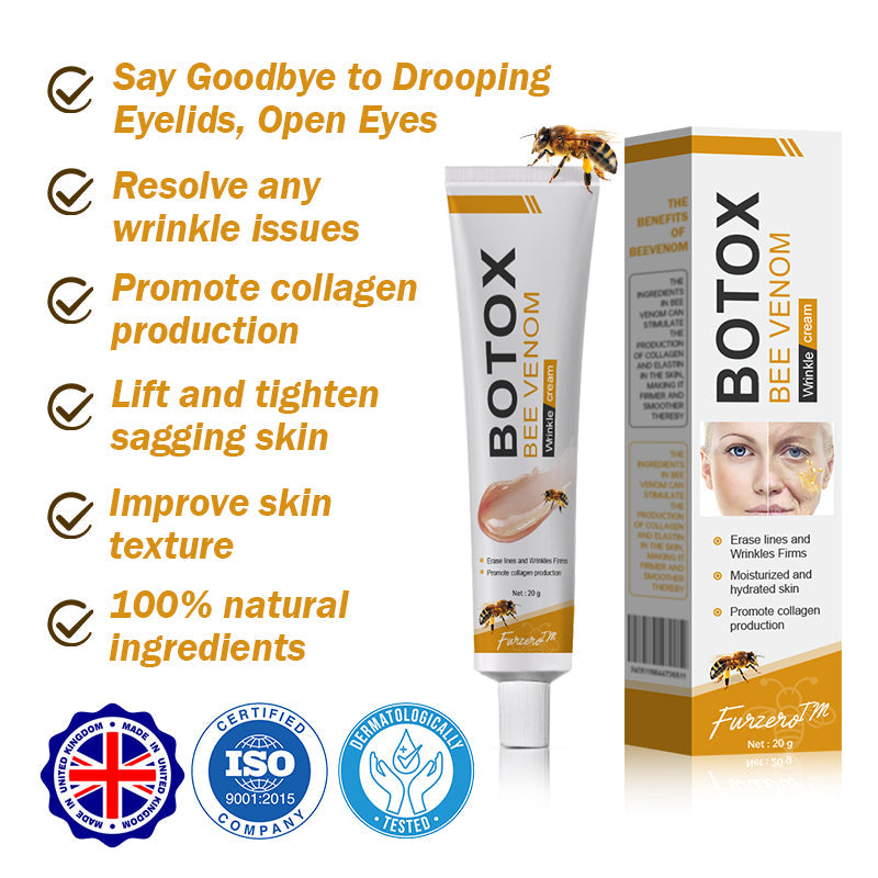 â¨đMHRA Approvedâ¨Furzero⢠Botox Bee Venom Wrinkle Removal Cream-Last Day Promotion 70% OFF
