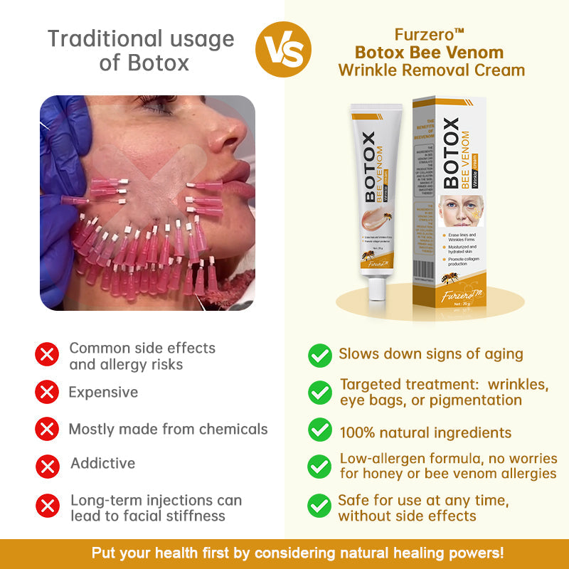 â¨đMHRA Approvedâ¨Furzero⢠Botox Bee Venom Wrinkle Removal Cream-Last Day Promotion 70% OFF
